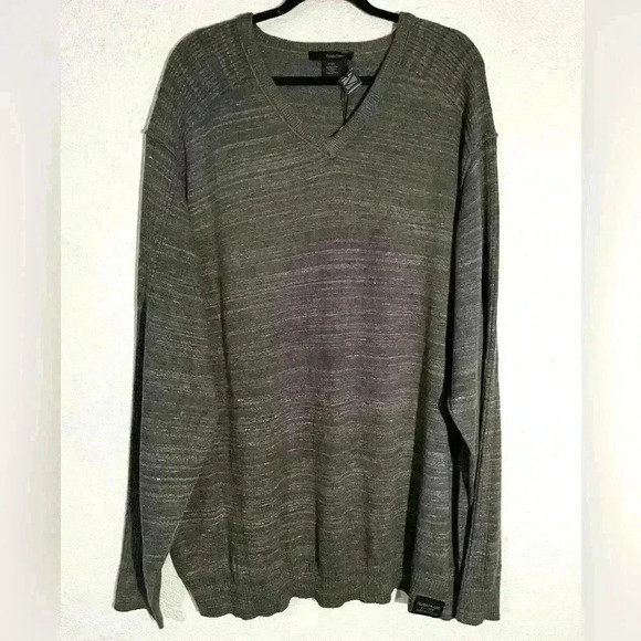 Men’s Gray Calvin Klein Pullover Sweater Size 3X NWOT - Picture 1 of 5